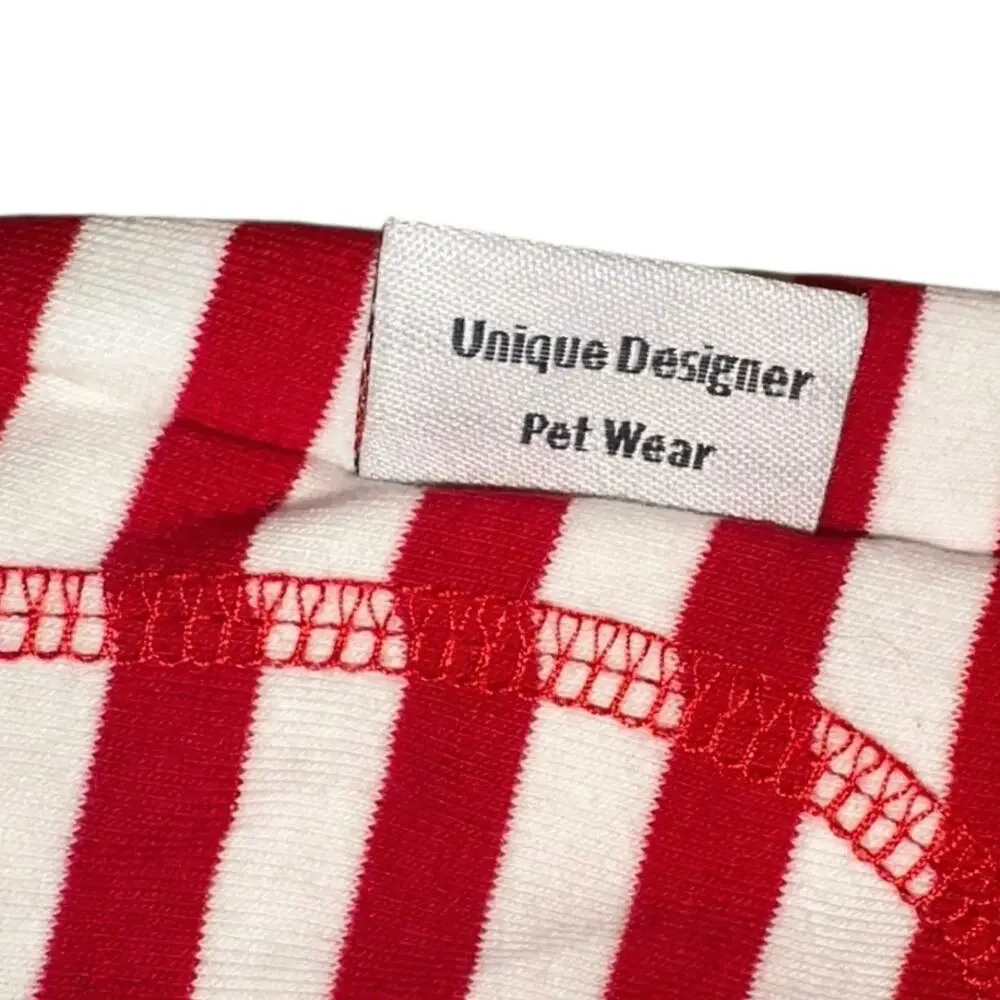 NWOT Pet Favorite Red &‎ White Striped One Piece